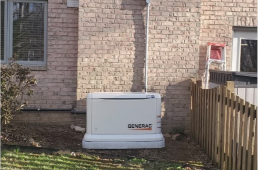 Completed the installation of a Generac 24kW generator system in Kingsport, TN.
