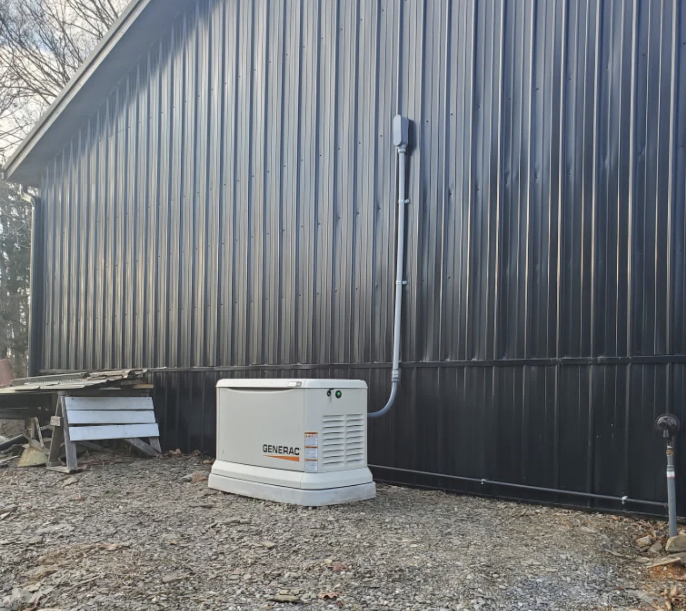 Our team installed a discrete Generac 24kW system in Gray, TN.
